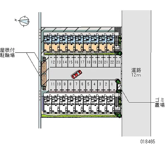 ★手数料０円★前橋市総社町２丁目　月極駐車場（LP）